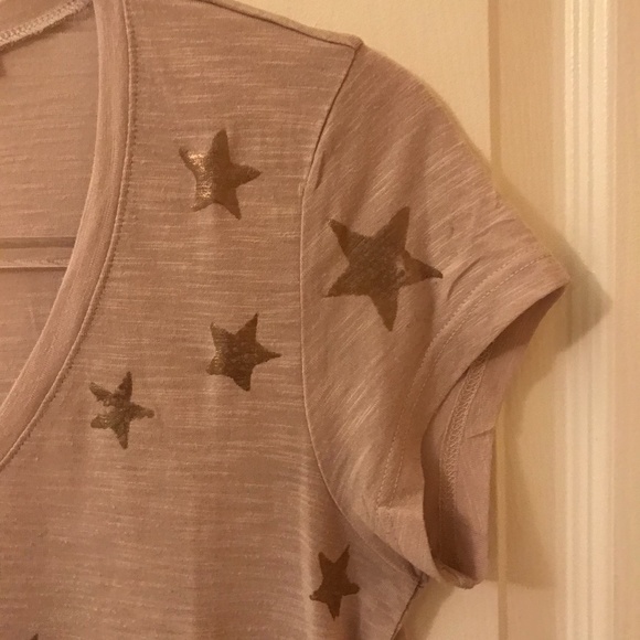2/$15 MICHAEL STARS Tee with Gold Stars Size XS - Picture 3 of 8